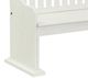 Elements International Stone White Pew Storage Bench-1