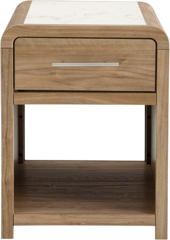 Signature Design by Ashley® Dovander Natural/White Rectangular End Table-2