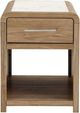 Signature Design by Ashley® Dovander Natural/White Rectangular End Table-2
