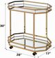 ACME Furniture Lacole Champagne/Mirrored Serving Cart-2
