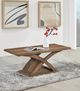 Mazin Furniture Higgins Rustic Oak Coffee Table-2