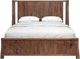 International Furniture Direct Roots Brown Eastern King Platform Simple Bed-2