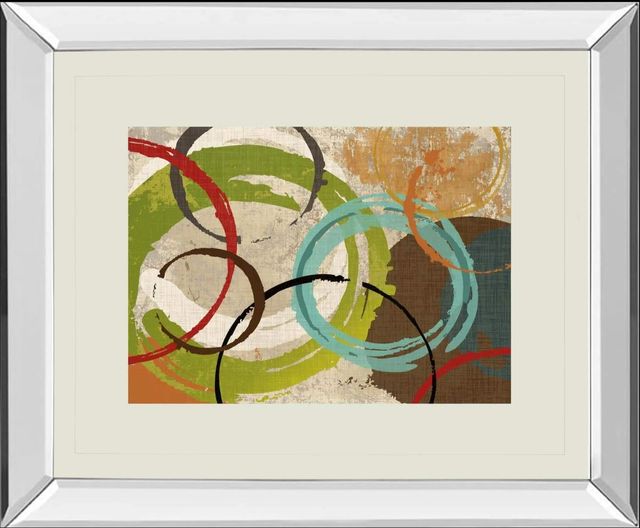 Classy Art Away We Go I by Katrina Craven Mirror Framed Wall Art-0