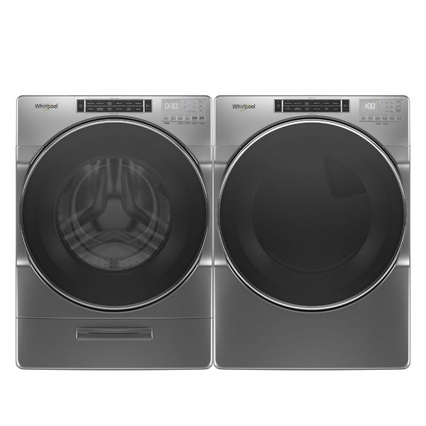 Whirlpool Chrome Shadow Front Load Washer and Electric Dryer Pair Whirlpool Chrome Shadow Front Load Washer and Electric Dryer Pair