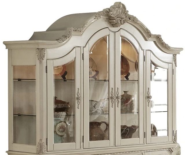 ACME Furniture Ragenardus Antique White Hutch and Buffet-3