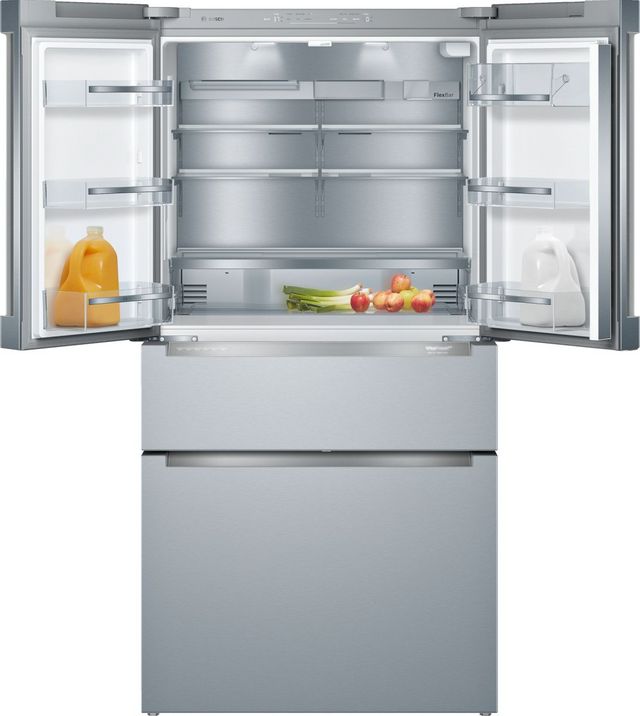Bosch® 800 Series 36 in. 20.5 Cu. Ft. Stainless Steel Counter Depth French Door Refrigerator-6
