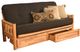 Kodiak Furniture Lodge Linen Charcoal/Natural Full Storage Futon with Mattress-0