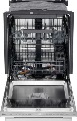 LG 24 inch Black Stainless Smart FlushFit Top Control Built In Dishwasher LG 24 inch Black Stainless Smart FlushFit Top Control Built In Dishwasher