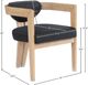 Meridian Furniture Carlyle Black/Natural Dining Chair-4