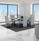 Global Furniture USA D1212 7-Piece Gray/White Dining Set-1