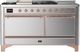 Ilve® Majestic III 60'' Stainless Steel Pro Style Dual Fuel Natural Gas Range with Solid Door and Copper Trim-0