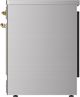 Ilve® Majestic III 30" Stainless Steel Pro Style Induction Range with Solid Door and Brass Trim-3