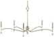 Currey & Company Serilana Antique Silver Leaf/Natural Chandelier-0