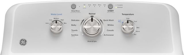 GE® 4.3 Cu. Ft. White Top Load Washer-4