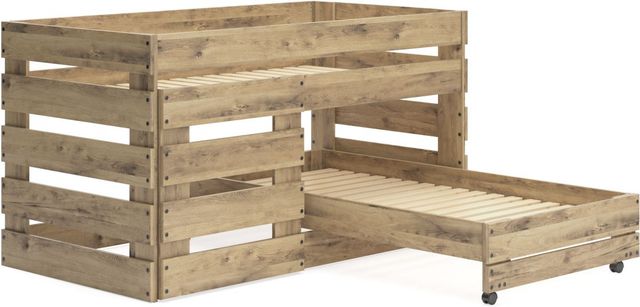 Signature Design by Ashley® Larstin Brown Twin Over Twin Loft Bed-0