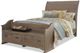 Vaughan-Bassett Laurel Weathered Grey Queen Elder Sleigh Bed With Storage Bench-0