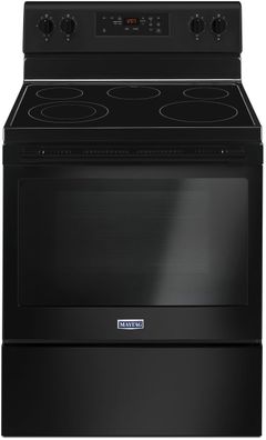 Maytag® 30" Black Freestanding Electric Range