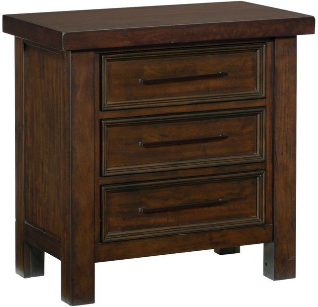 Homelegance® Logandale Brown Nightstand-0