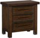 Homelegance® Logandale Brown Nightstand-0