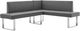 Armen Living Amanda 2-Piece Gray Corner Nook Sectional-0