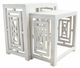 A & B Home 2-Piece White Nest Stool Set-0