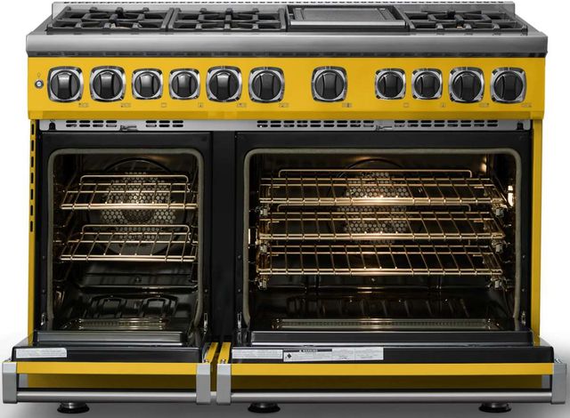 Viking® 7 Series 48'' Daffodil Pro Style Dual Fuel Range with Griddle-1