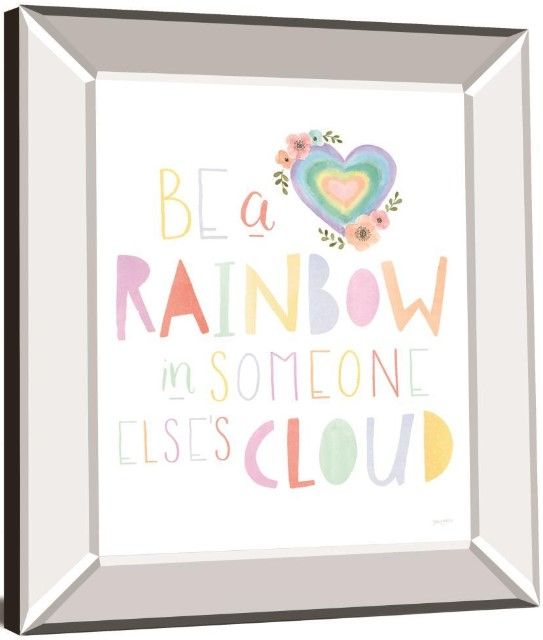 Classy Living Jenaya Jackson Lets Chase Rainbows II 26" Wall Art-2
