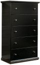 Signature Design by Ashley® Maribel 5-Piece Black Twin Panel Bed Set-4