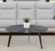 Armen Living Nina Gray Wide Coffee Table with Black Base-1