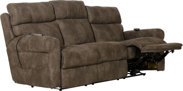 Catnapper® Tranquility Pewter Power Lay Flat Reclining Sofa-2