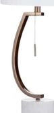Bassett Mirror Alphard Gold/White Table Lamp-1