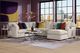 HM Richards Cindy Crawford Harmonie Echo Silver 3pc Chaise Sectional-1