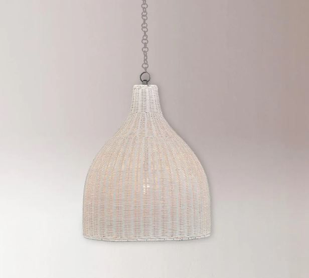 Bramble Customizable Hampton Medium Rattan Pendant-1