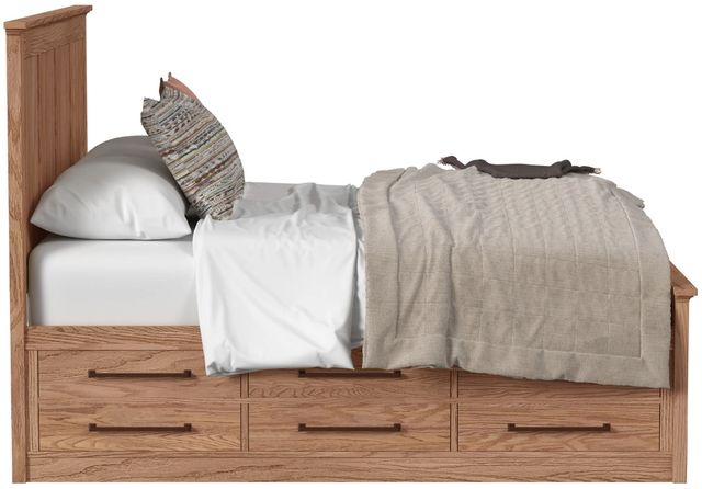 Intercon Oak Park Taupe King Panel Storage Bed-3