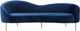 Meridian Furniture Ritz Navy Velvet Sofa-2