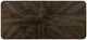 International Furniture Direct Balam Stained Dark Dining Table-4
