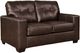 Santorine Leather Sofa and Loveseat in Dark Brown-3