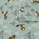 Olliix by Intelligent Design Seafoam Foxes Twin XL Cozy Soft Cotton Novelty Print Flannel Sheet Set-2
