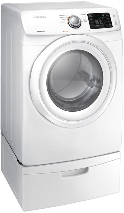 Samsung 5400 Series 7.5 Cu. Ft. White Front Load Gas Dryer-2