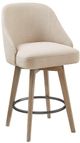 Olliix by Madison Park Sand Pearce Counter Stool with Swivel Seat-0