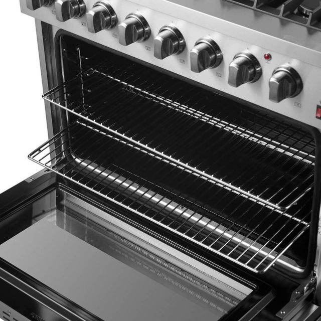 FORNO® Marco 36" Stainless Steel Pro Style Dual Fuel Range-3