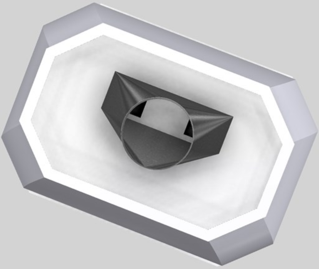 Vent-A-Hood® Designer Series 42" White Island Range Hood-3