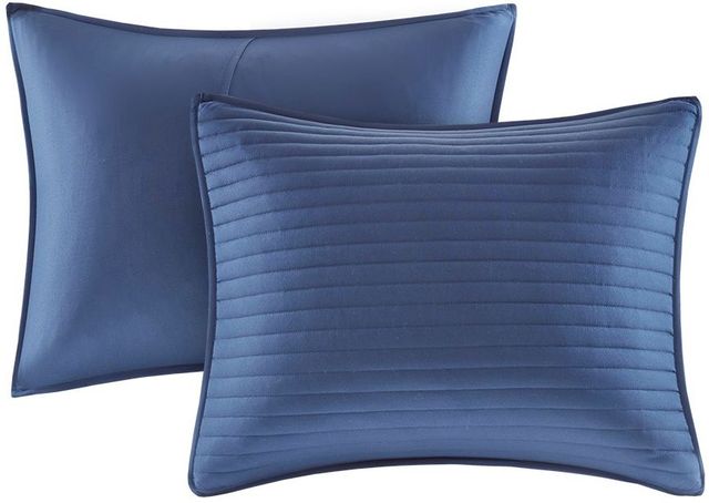 Olliix by Madison Park 8 Piece Blue Full/Queen Marina Printed Seersucker Comforter and Coverlet Set Collection-1