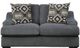 Mazin Furniture Orofino 2 Piece Dark Gray Sofa/Loveseat Set-1