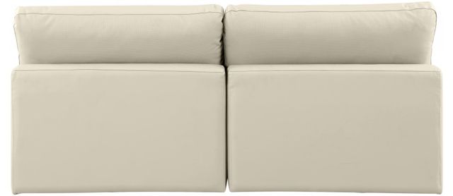 Meridian Furniture Comfy 2-Piece Cream Armless Sofa-3