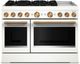 KitchenAid® 48” White Pro-Style Dual Fuel Gas Range with Griddle-0