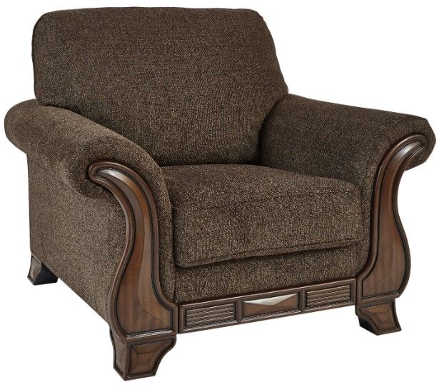 Benchcraft® Miltonwood 2-Piece Teak Chair and Ottoman Set-1