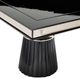 Michael Amini® Carmela Glossy Charcoal Sand Dining Table-4