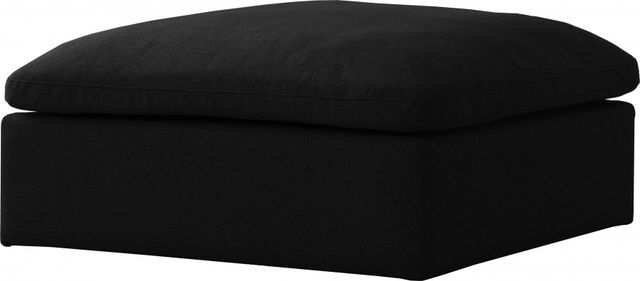Meridian Furniture Serene Black Ottoman-0