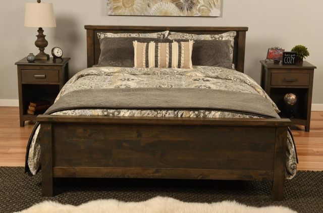Kodiak Furniture Torquey Medium Brown Queen Panel Bed-2